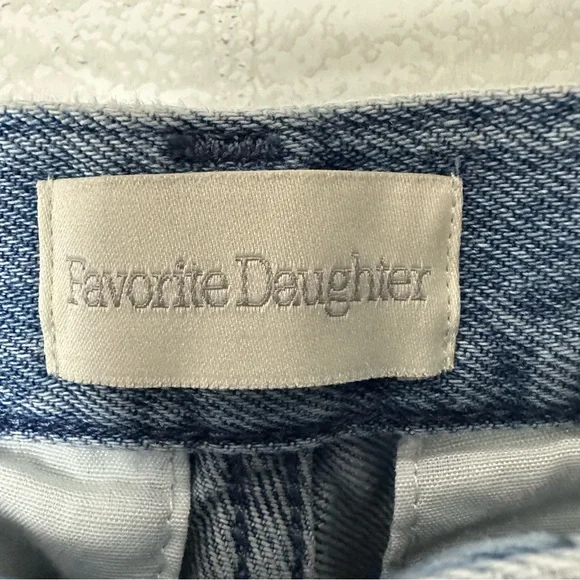 Favorite Daughter the Carly Cargo Jeans Highway High Rise Wide Leg 31 Cotton - Picture 10 of 14